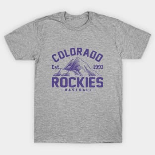 Retro Colorado Rockies 1 by Buck Tee T-Shirt